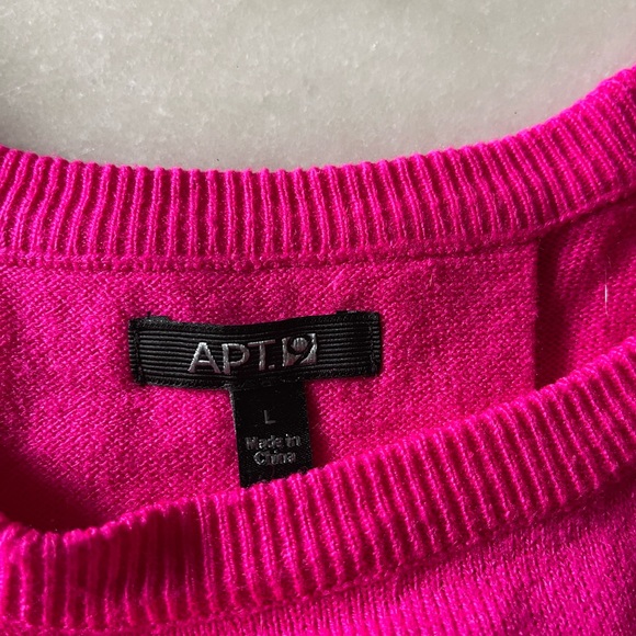 Apt 9 Hot Pink sweater - Picture 4 of 4